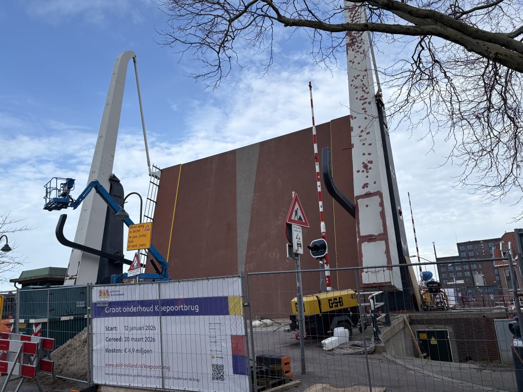 Koepoortsbrug onder constructie